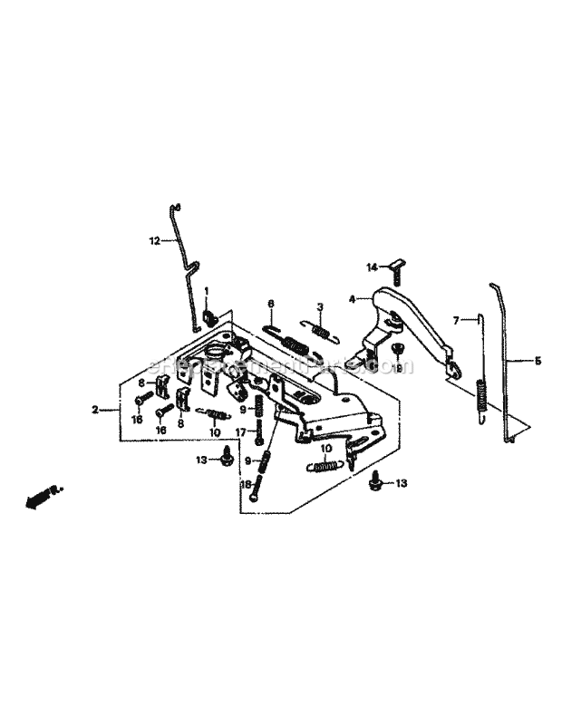 Gxv620k1 Control Diagram and Parts List for M48-HN 53BB5E6V750 Cub Cadet Sprayer